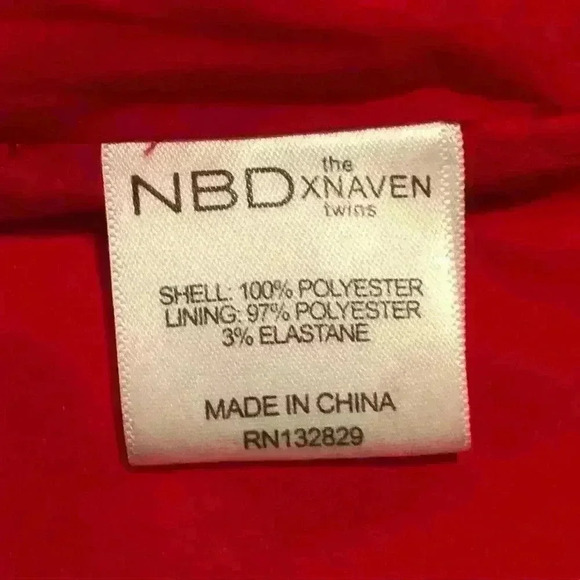 NBD x Naven Twins Revolve Red Halter Sleeveless Formal Zip Back Maxi Dress - Picture 9 of 9